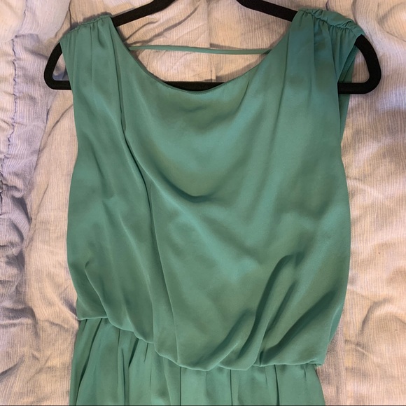 Wendy Wise teal high-low dress - Picture 3 of 3